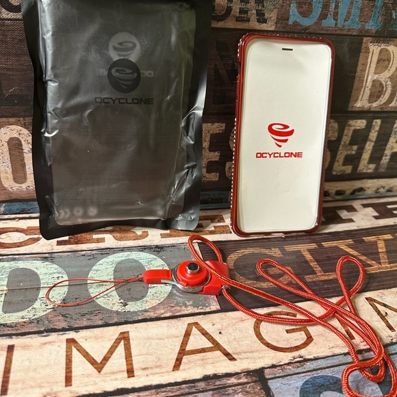 New Red Bling Ring “ Cyclone” iPhone X Case Holder - Picture 2 of 2